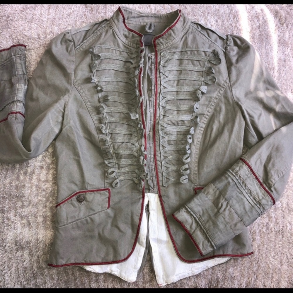 Zara basic green blazer